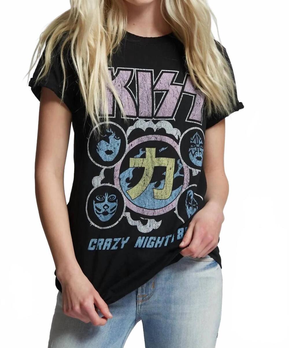 NEW RECYCLED KARMA kiss tee in black